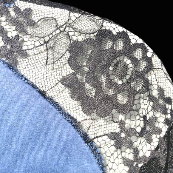 🌼3 for 30🌼Long sleeve Lace Contrast black W sz M Everyday wear. Private label - Picture 3 of 5